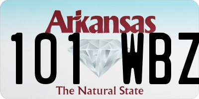 AR license plate 101WBZ