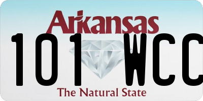 AR license plate 101WCC