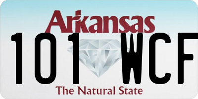AR license plate 101WCF