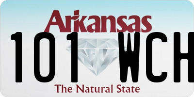AR license plate 101WCH