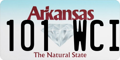 AR license plate 101WCI