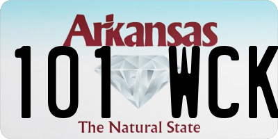 AR license plate 101WCK
