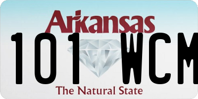AR license plate 101WCM