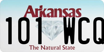 AR license plate 101WCQ
