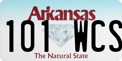 AR license plate 101WCS