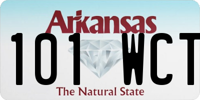 AR license plate 101WCT