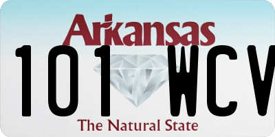 AR license plate 101WCV