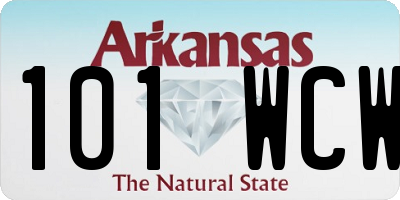 AR license plate 101WCW
