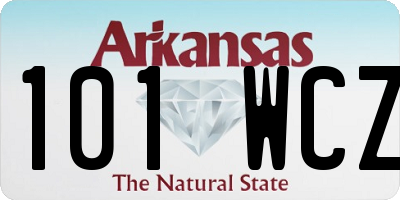 AR license plate 101WCZ