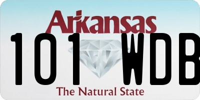 AR license plate 101WDB