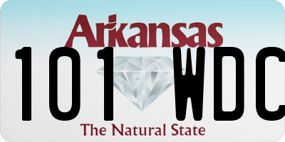 AR license plate 101WDC