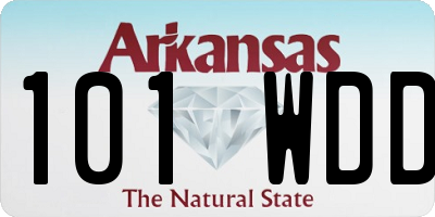 AR license plate 101WDD