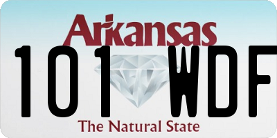 AR license plate 101WDF