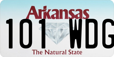 AR license plate 101WDG