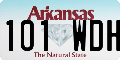 AR license plate 101WDH
