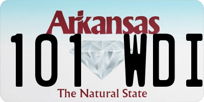 AR license plate 101WDI