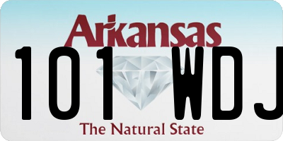 AR license plate 101WDJ