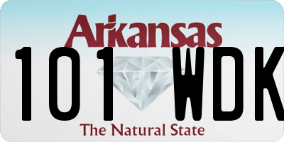 AR license plate 101WDK