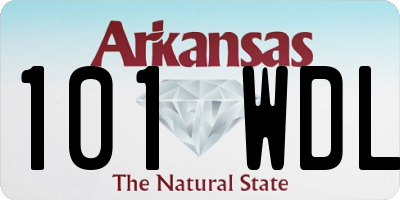 AR license plate 101WDL