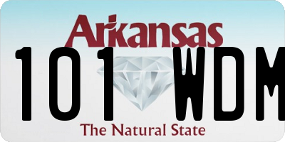 AR license plate 101WDM