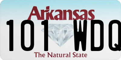 AR license plate 101WDQ