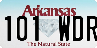 AR license plate 101WDR