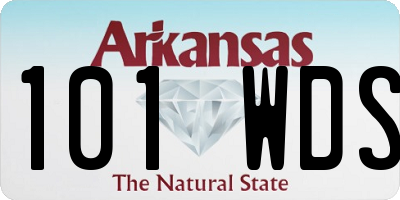 AR license plate 101WDS