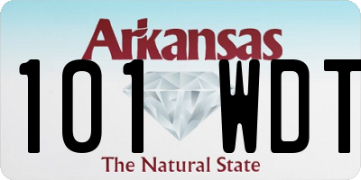 AR license plate 101WDT
