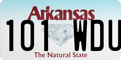 AR license plate 101WDU