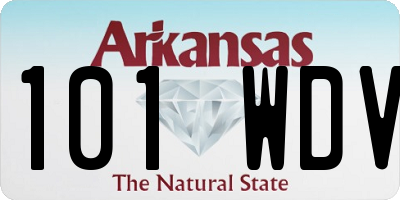 AR license plate 101WDV