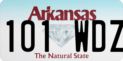 AR license plate 101WDZ