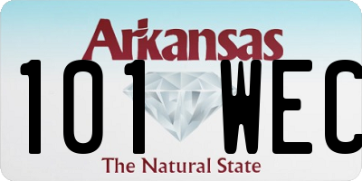 AR license plate 101WEC