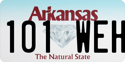 AR license plate 101WEH