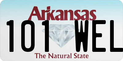 AR license plate 101WEL