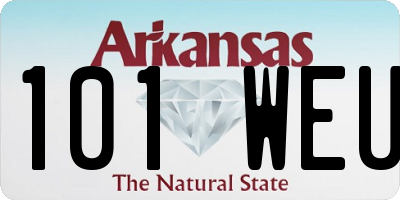 AR license plate 101WEU
