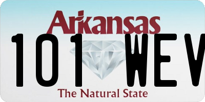AR license plate 101WEV