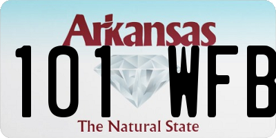 AR license plate 101WFB