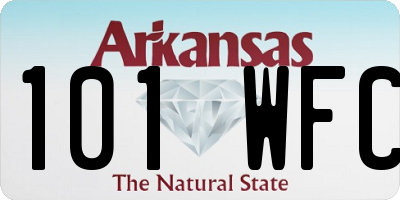 AR license plate 101WFC