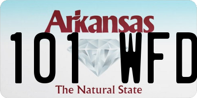 AR license plate 101WFD