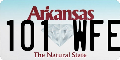 AR license plate 101WFE