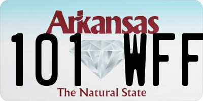 AR license plate 101WFF