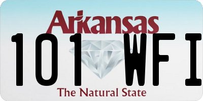 AR license plate 101WFI