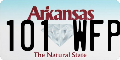 AR license plate 101WFP