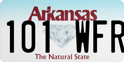 AR license plate 101WFR