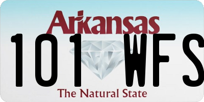 AR license plate 101WFS