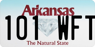 AR license plate 101WFT