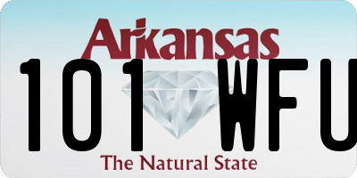 AR license plate 101WFU