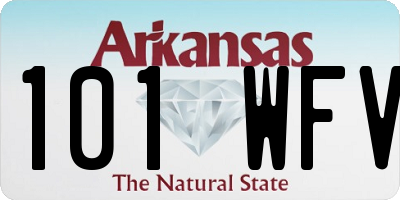 AR license plate 101WFV