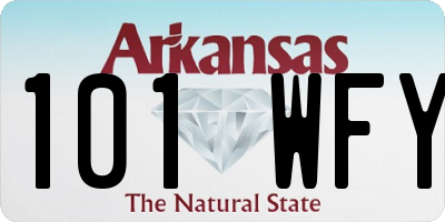 AR license plate 101WFY