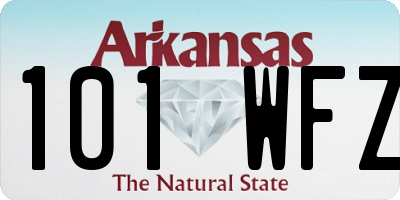 AR license plate 101WFZ